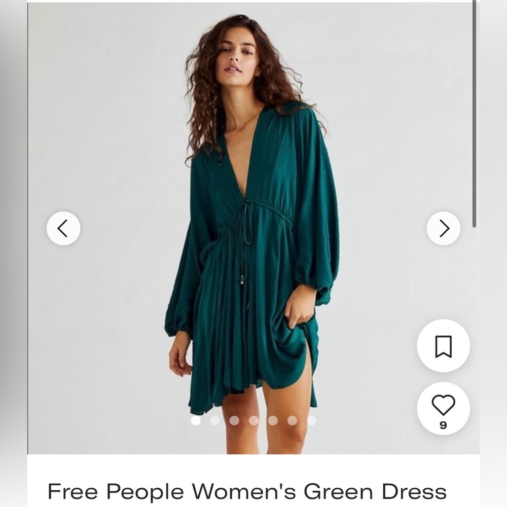 Free People Emerald Green Dress